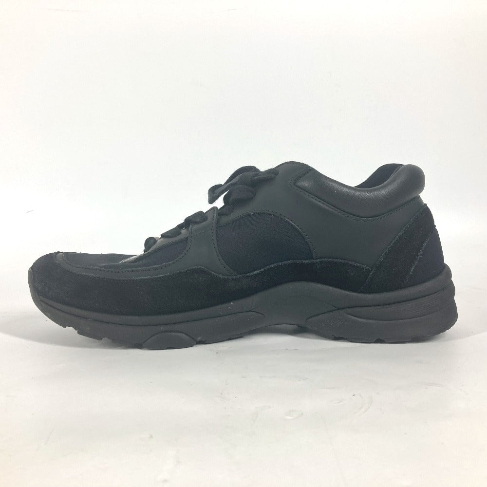 CHANEL sneakers G33745 canvas black CC COCO Mark logo Trainers 37