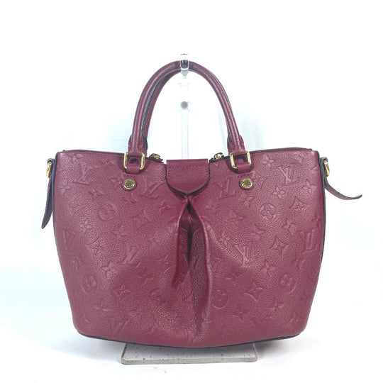 LOUIS VUITTON Tote Bag M43215 Monogram Ann Platt Leather purple Monogram Ann Platt Mazarine PM Women Used Authentic