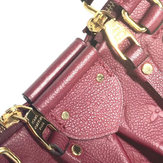 LOUIS VUITTON Tote Bag M43215 Monogram Ann Platt Leather purple Monogram Ann Platt Mazarine PM Women Used Authentic