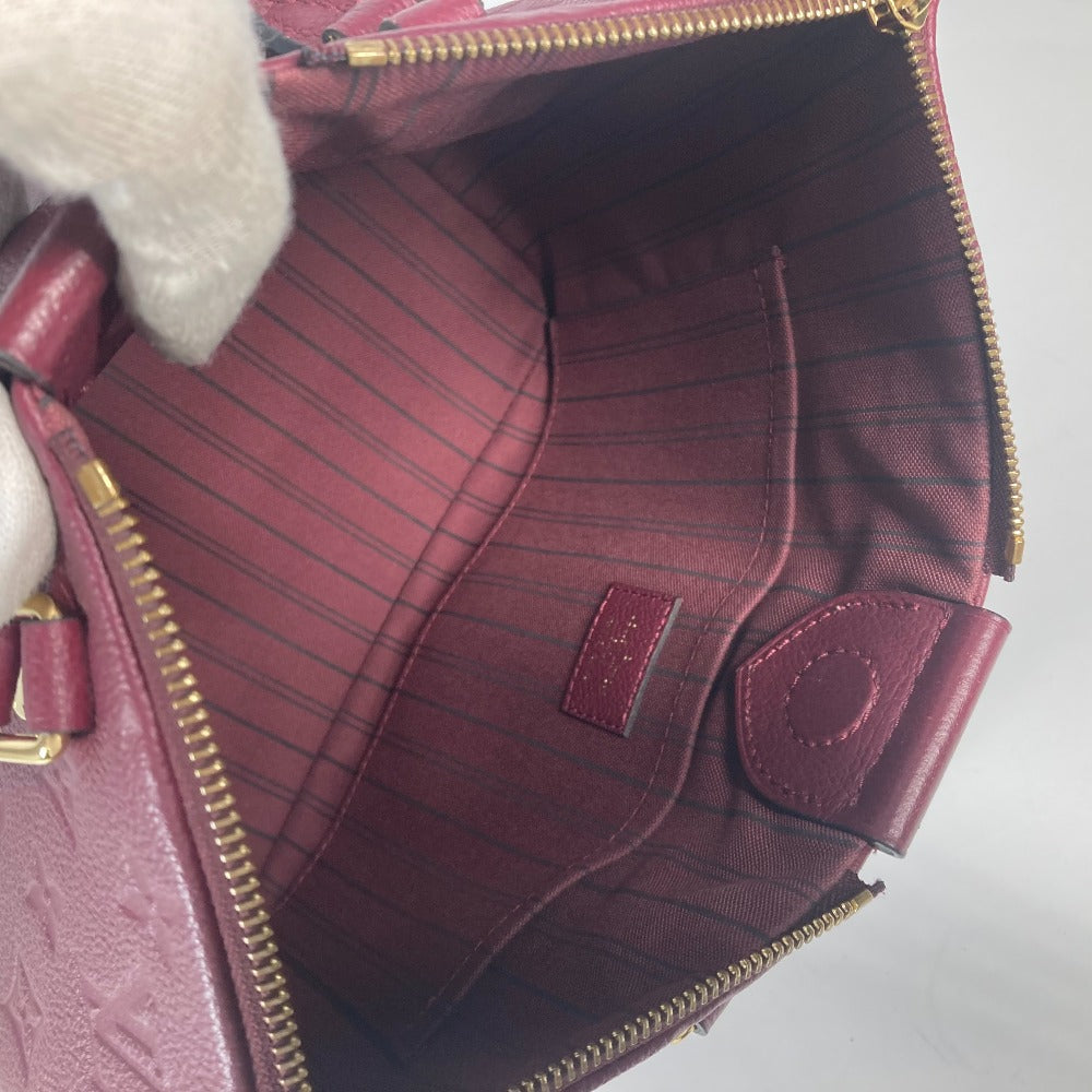 LOUIS VUITTON Tote Bag M43215 Monogram Ann Platt Leather purple Monogram Ann Platt Mazarine PM Women Used Authentic