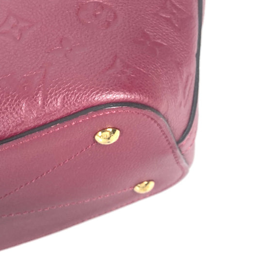 LOUIS VUITTON Tote Bag M43215 Monogram Ann Platt Leather purple Monogram Ann Platt Mazarine PM Women Used Authentic