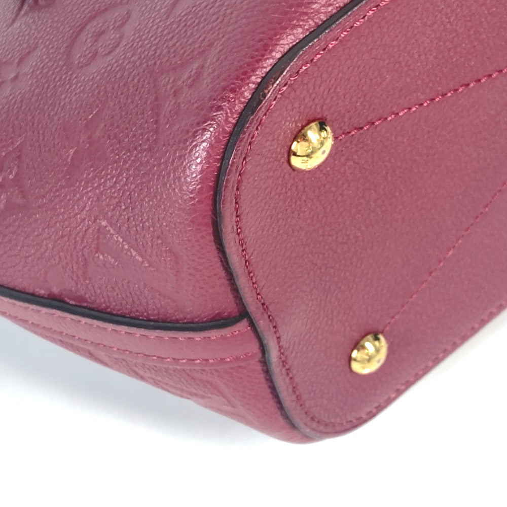 LOUIS VUITTON Tote Bag M43215 Monogram Ann Platt Leather purple Monogram Ann Platt Mazarine PM Women Used Authentic