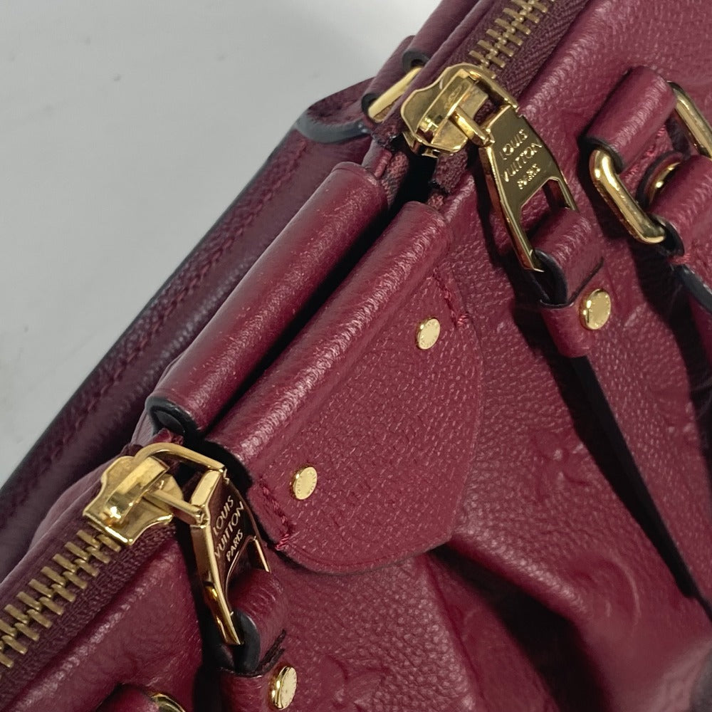 LOUIS VUITTON Tote Bag M43215 Monogram Ann Platt Leather purple Monogram Ann Platt Mazarine PM Women Used Authentic