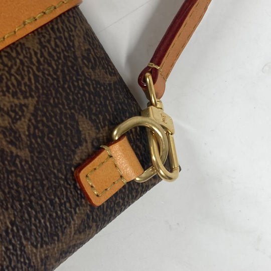 LOUIS VUITTON Shoulder Bag M11629 Canvas , Monogram Dust Canvas Brown Monogram Dust Envelope Pouch mens Used Authentic