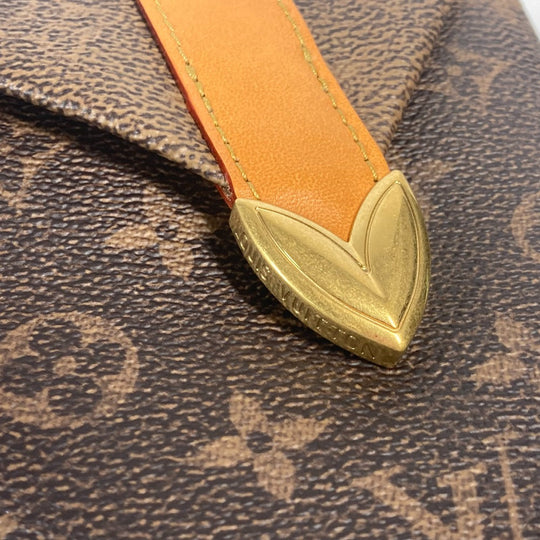 LOUIS VUITTON Shoulder Bag M11629 Canvas , Monogram Dust Canvas Brown Monogram Dust Envelope Pouch mens Used Authentic