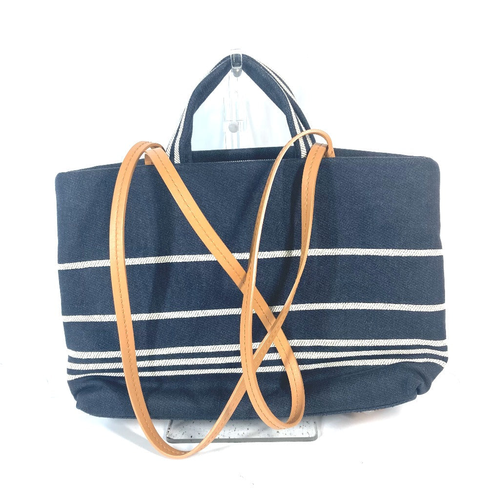 CHANEL Shoulder Bag A92240 Denim, Leather blue denim CC COCO Mark Women Used Authentic
