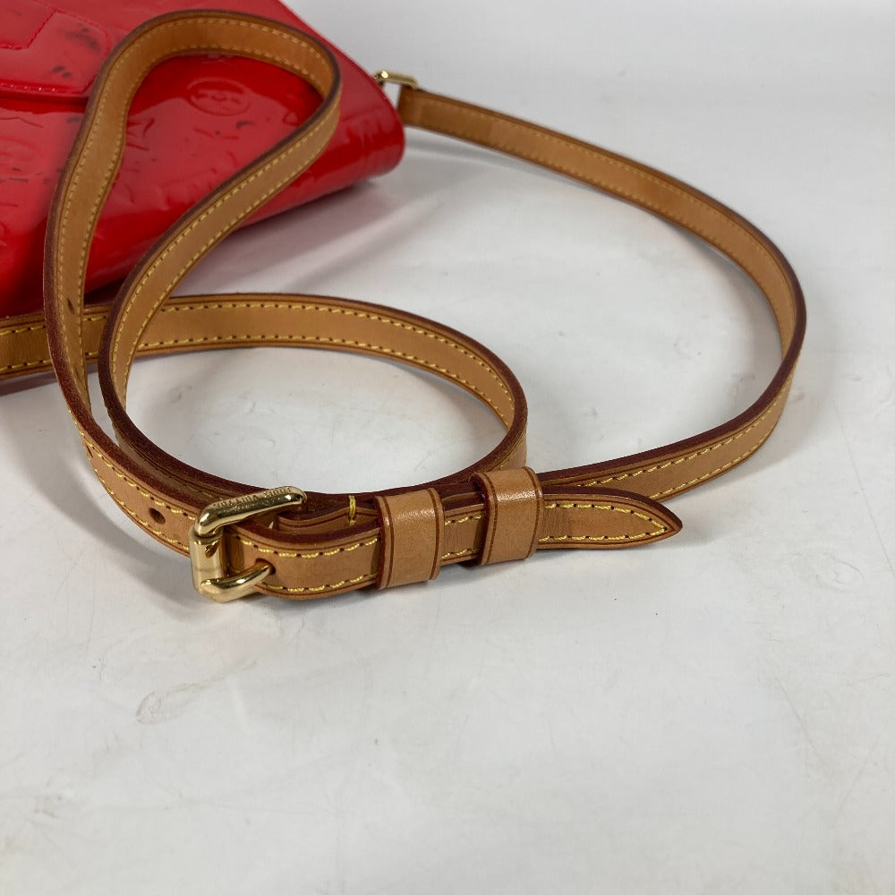 LOUIS VUITTON Shoulder Bag M91728 Monogram Vernis Red Monogram Vernis Bell Flower GM Women Used Authentic