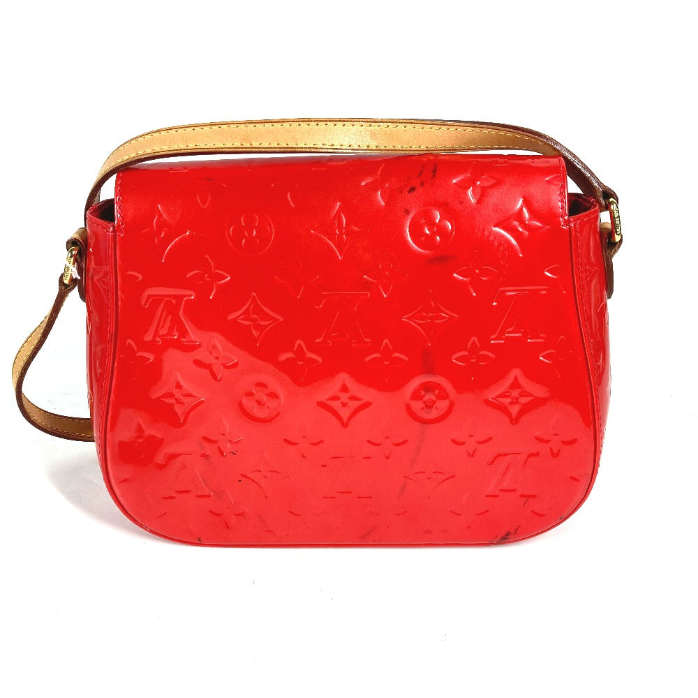 LOUIS VUITTON Shoulder Bag M91728 Monogram Vernis Red Monogram Vernis Bell Flower GM Women Used Authentic
