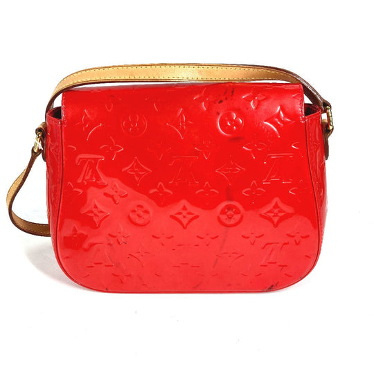 LOUIS VUITTON Shoulder Bag M91728 Monogram Vernis Red Monogram Vernis Bell Flower GM Women Used Authentic