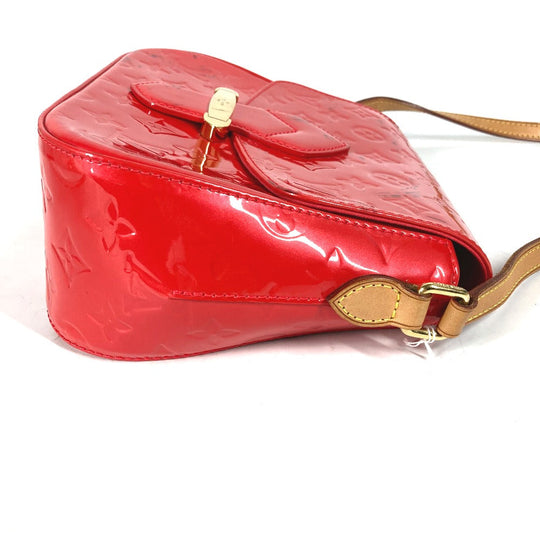 LOUIS VUITTON Shoulder Bag M91728 Monogram Vernis Red Monogram Vernis Bell Flower GM Women Used Authentic