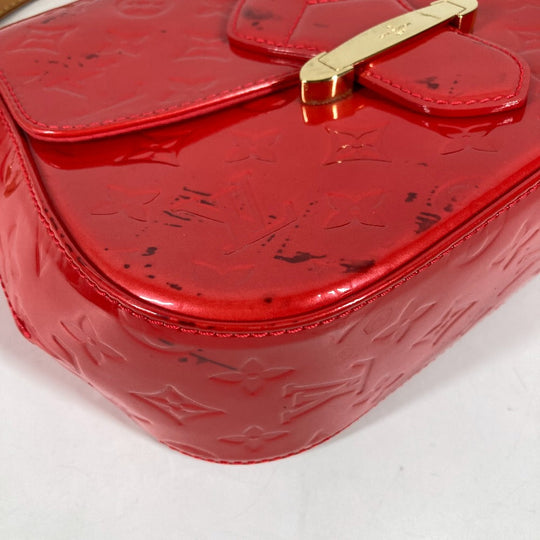 LOUIS VUITTON Shoulder Bag M91728 Monogram Vernis Red Monogram Vernis Bell Flower GM Women Used Authentic