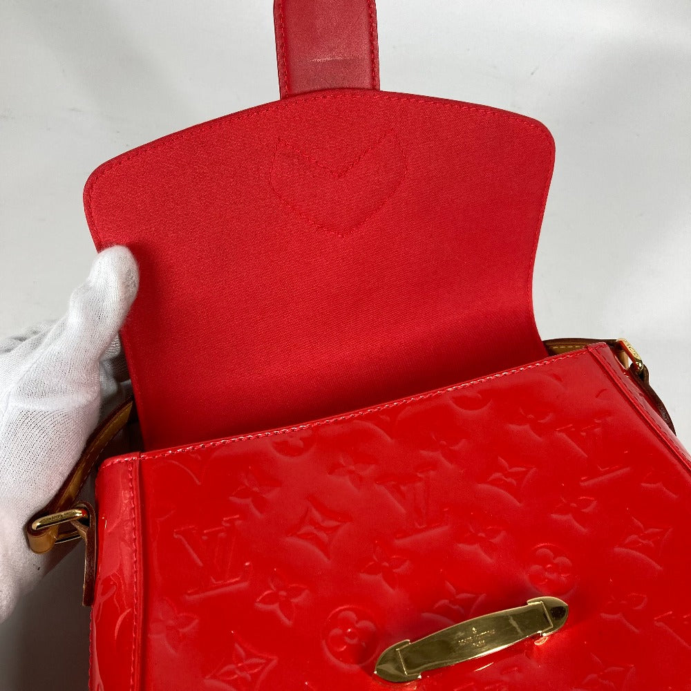 LOUIS VUITTON Shoulder Bag M91728 Monogram Vernis Red Monogram Vernis Bell Flower GM Women Used Authentic