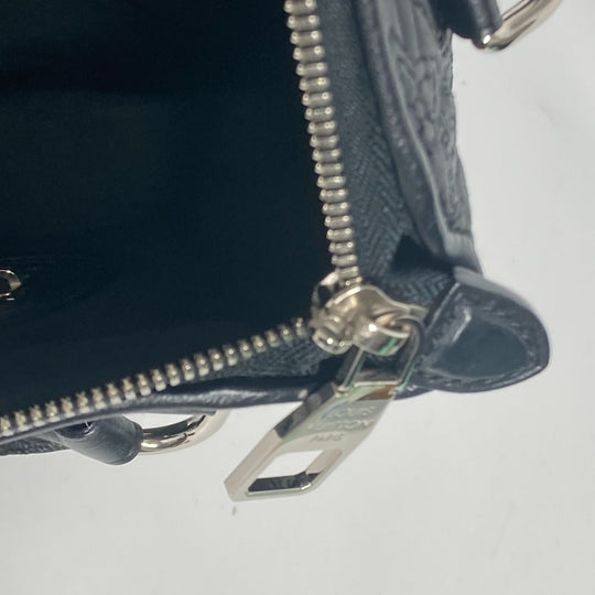 LOUIS VUITTON Shoulder Bag M97071 leather black Monogram Antia Ixia PM Women Used Authentic