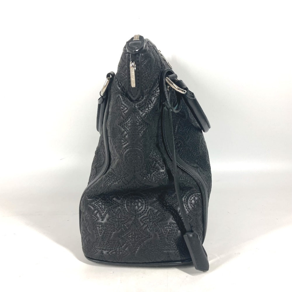 LOUIS VUITTON Shoulder Bag M97071 leather black Monogram Antia Ixia PM Women Used Authentic