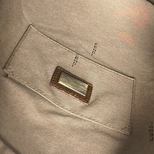 FENDI Shoulder Bag denim blue Pochette logo