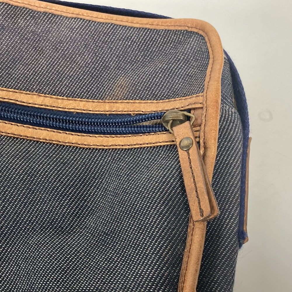 FENDI Shoulder Bag denim blue Pochette logo