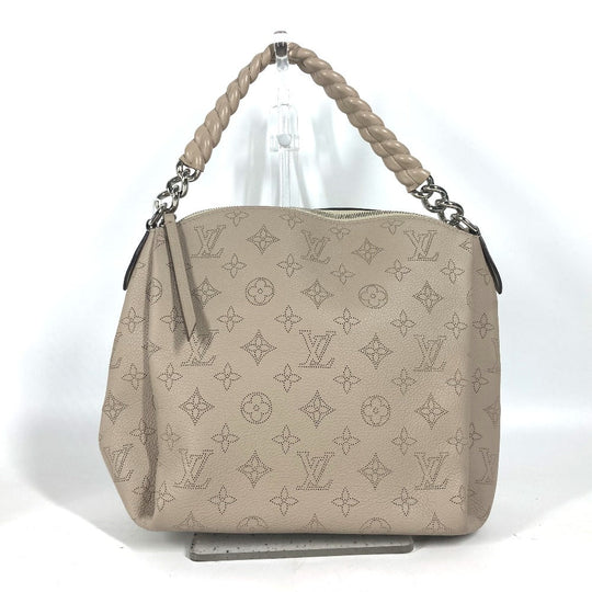 LOUIS VUITTON Shoulder Bag M51224 monogram mahina leather beige Monogram Mahina Babylone Chain BB Women Used Authentic