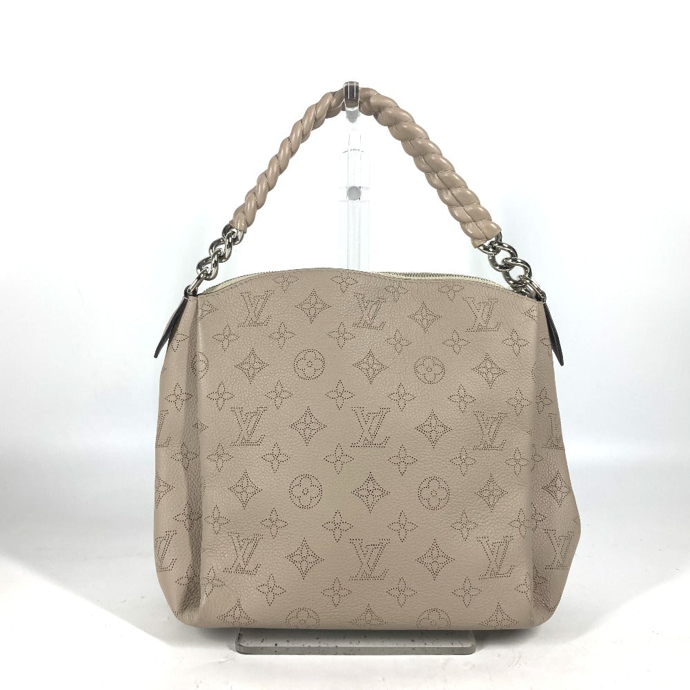 LOUIS VUITTON Shoulder Bag M51224 monogram mahina leather beige Monogram Mahina Babylone Chain BB Women Used Authentic