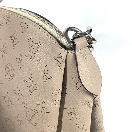LOUIS VUITTON Shoulder Bag M51224 monogram mahina leather beige Monogram Mahina Babylone Chain BB Women Used Authentic