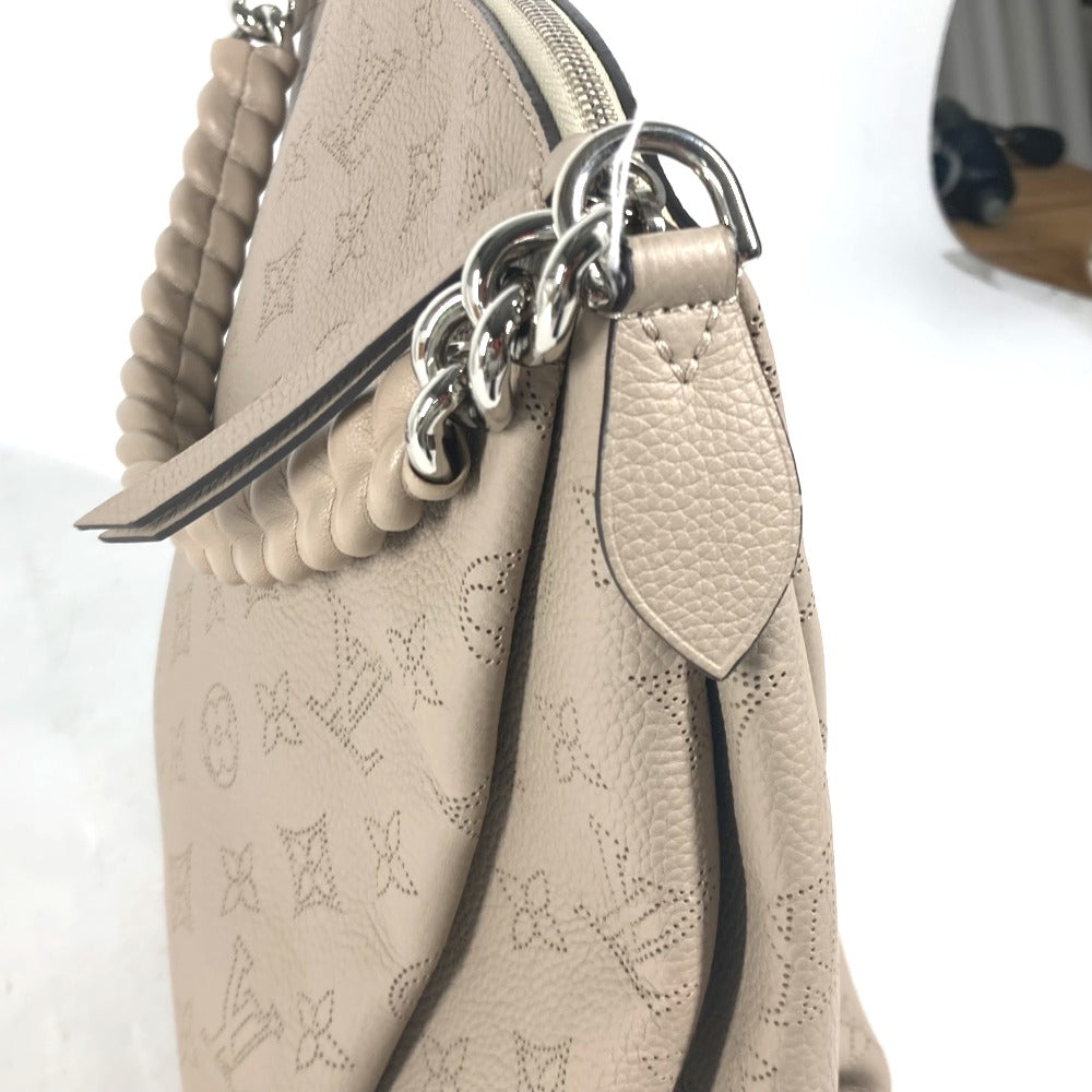 LOUIS VUITTON Shoulder Bag M51224 monogram mahina leather beige Monogram Mahina Babylone Chain BB Women Used Authentic