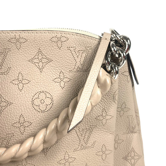 LOUIS VUITTON Shoulder Bag M51224 monogram mahina leather beige Monogram Mahina Babylone Chain BB Women Used Authentic