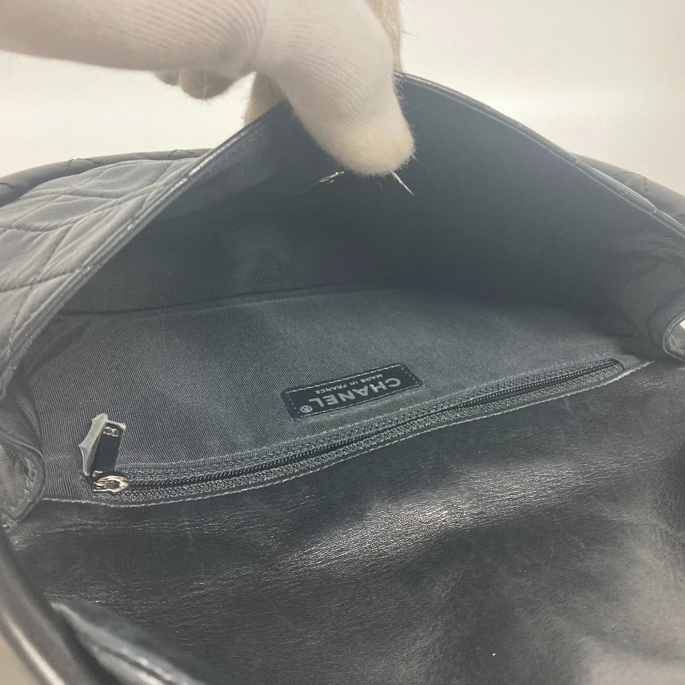 CHANEL Handbag lambskin black Hula hoop