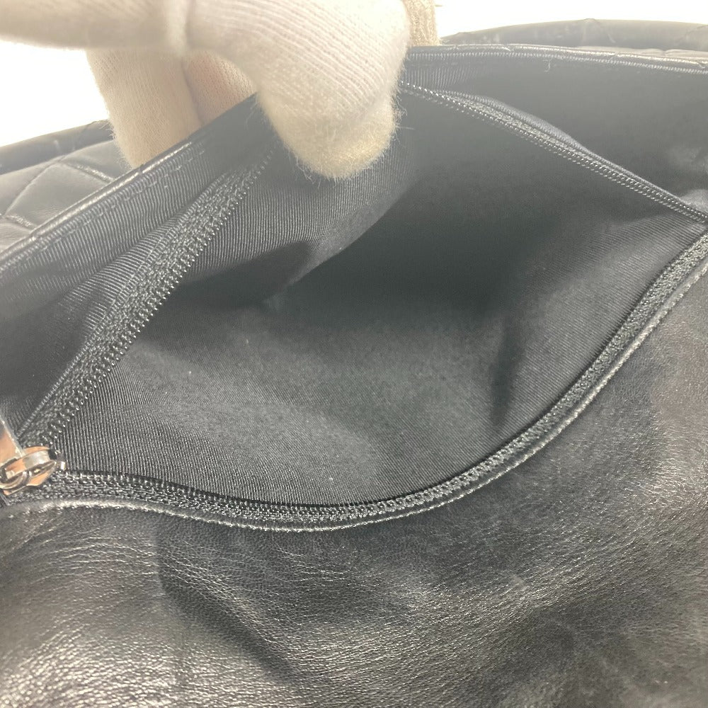 CHANEL Handbag lambskin black Hula hoop