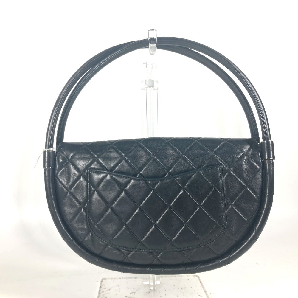 CHANEL Handbag lambskin black Hula hoop