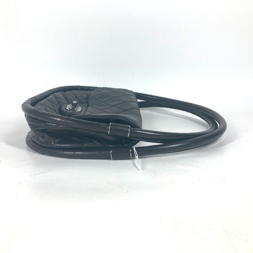 CHANEL Handbag lambskin black Hula hoop
