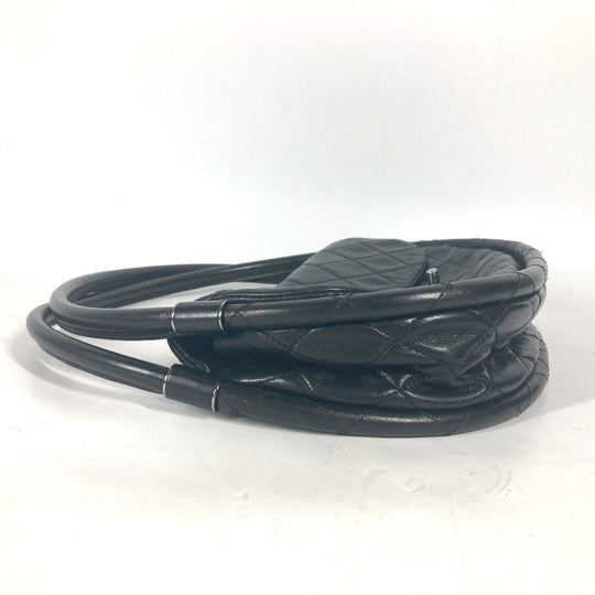CHANEL Handbag lambskin black Hula hoop