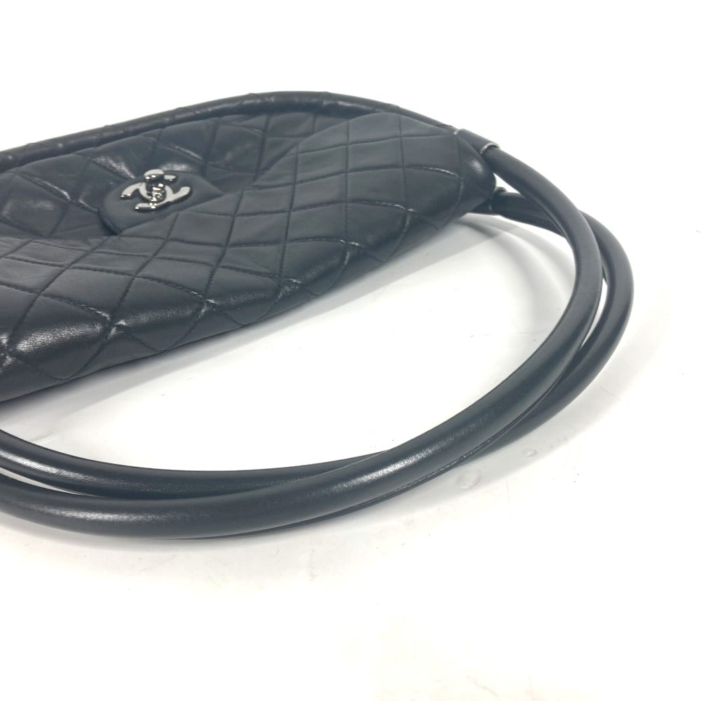 CHANEL Handbag lambskin black Hula hoop