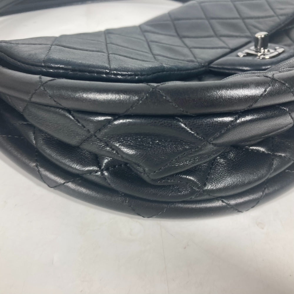 CHANEL Handbag lambskin black Hula hoop
