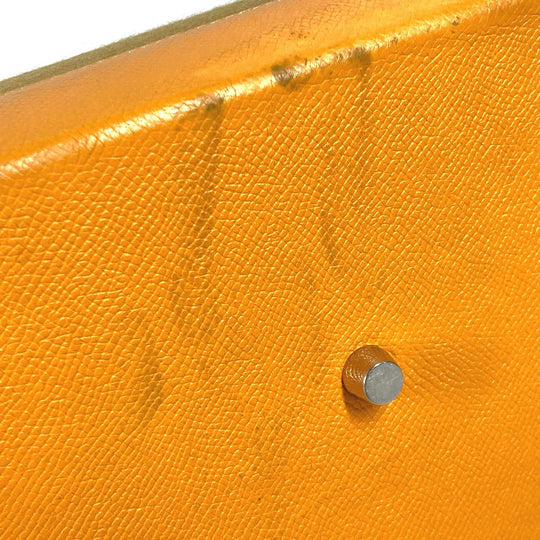HERMES Shoulder Bag Felt, Epsom Yellow type Maxibox Hippo 30 Women Used Authentic