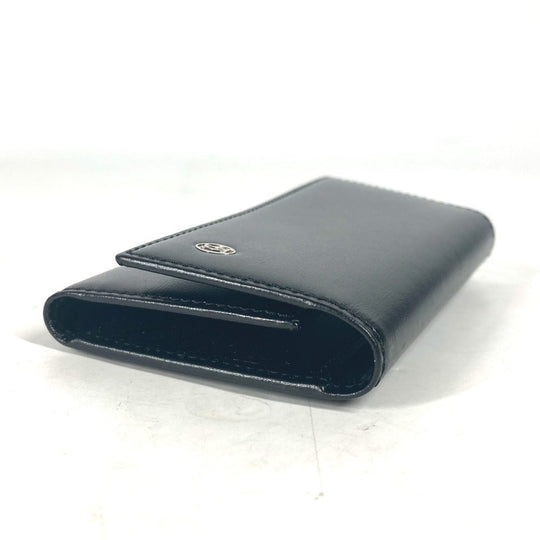 CARTIER Key case Key holder  leather black Must Line logo unisex(Unisex) Used Authentic
