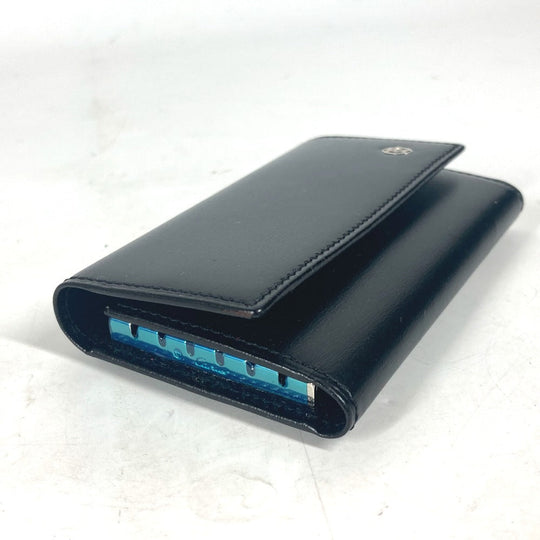 CARTIER Key case Key holder  leather black Must Line logo unisex(Unisex) Used Authentic