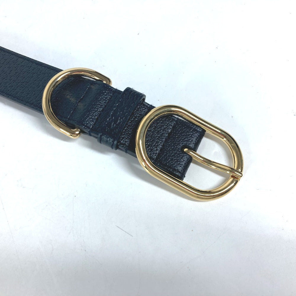 GUCCI others 695256 leather black GG Large/Extra Large Pet Collar L