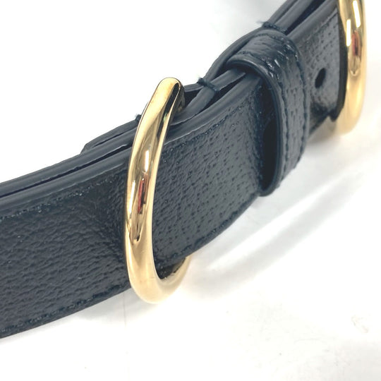 GUCCI others 695256 leather black GG Large/Extra Large Pet Collar L