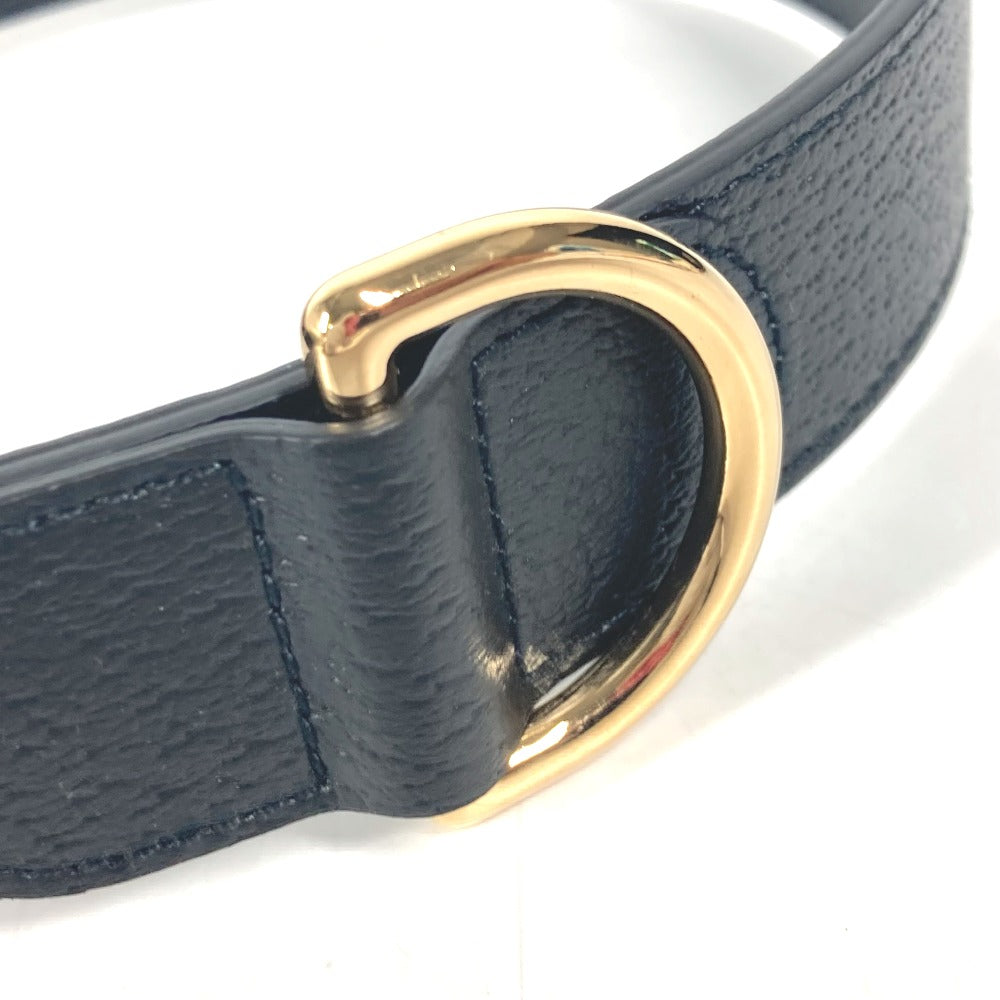 GUCCI others 695256 leather black GG Large/Extra Large Pet Collar L