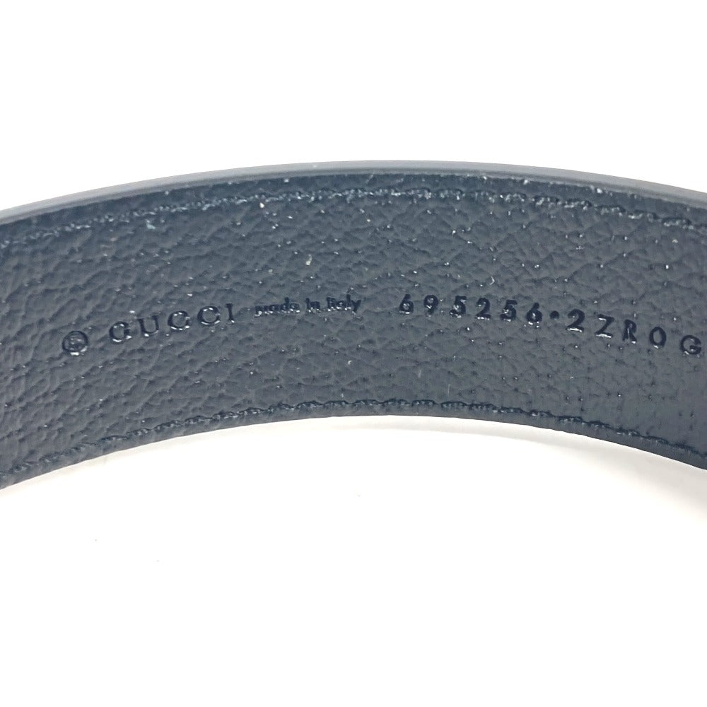 GUCCI others 695256 leather black GG Large/Extra Large Pet Collar L