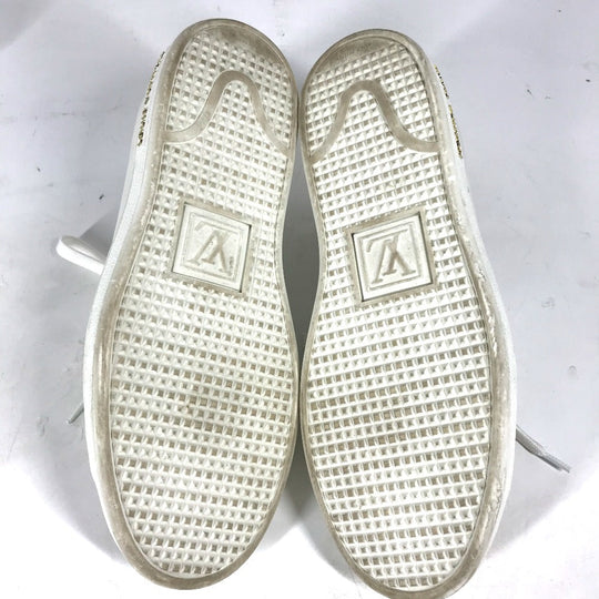LOUIS VUITTON sneakers 1A2XOM leather white Monogram Front Row Line Sneakers 36