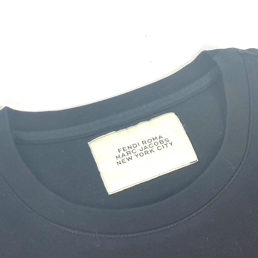 FENDI Short sleeve T-shirt FY0936 cotton black Marc Jacobs collaboration logo mens M Used Authentic