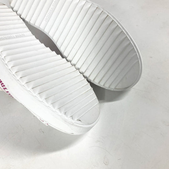 LOUIS VUITTON sneakers leather pink Timeout line shoes shoes logo 35 1/2
