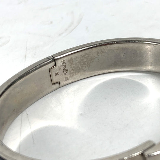 HERMES Bangle metal black Click crack PM Women Used Authentic