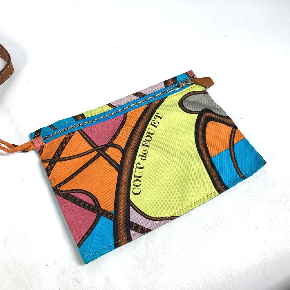 HERMES Shoulder Bag Silk, Leather multicolor COUP DE FOUET Whip Silky City MM unisex(Unisex) Used Authentic