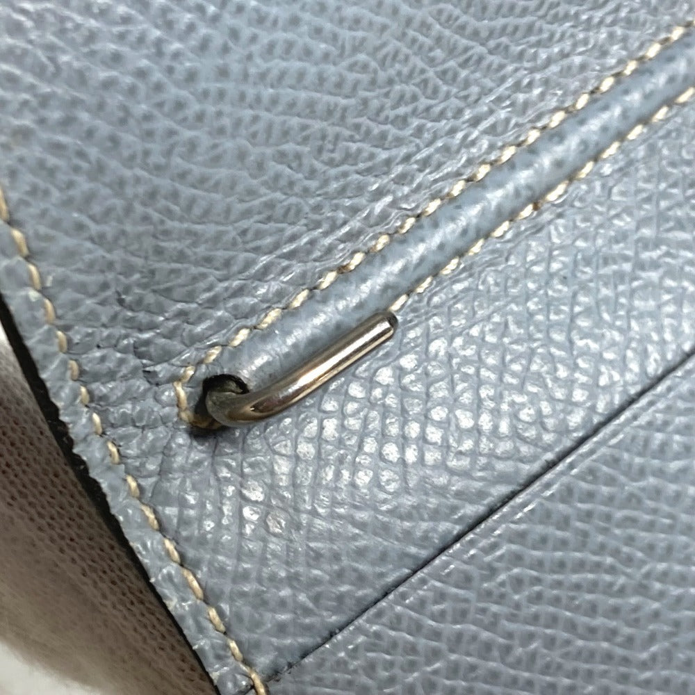 HERMES Notebook cover leather blue Agenda Vision Women Used Authentic