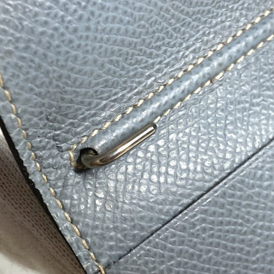 HERMES Notebook cover leather blue Agenda Vision Women Used Authentic