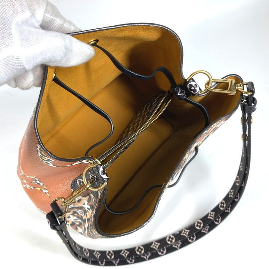 LOUIS VUITTON Shoulder Bag M44679 Monogram canvas Brown Monogram jungle Neonoe Women Used Authentic
