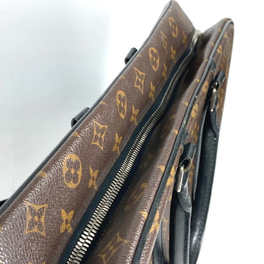 LOUIS VUITTON Business bag M40224 Monogram macacer canvas Brown Monogram macacer Porto Documan  VowayajuGM mens Used Authentic
