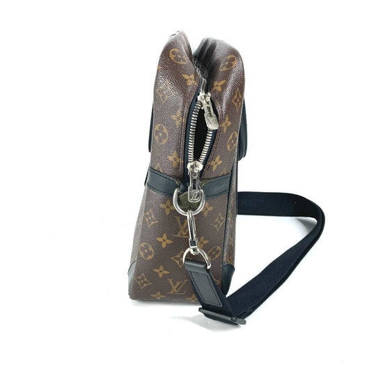 LOUIS VUITTON Business bag M40224 Monogram macacer canvas Brown Monogram macacer Porto Documan  VowayajuGM mens Used Authentic