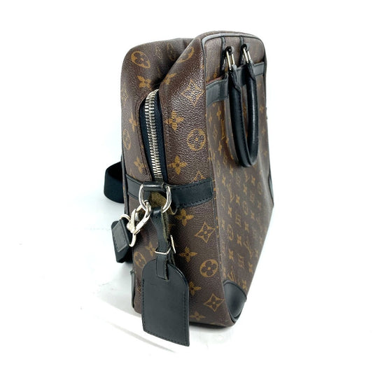LOUIS VUITTON Business bag M40224 Monogram macacer canvas Brown Monogram macacer Porto Documan  VowayajuGM mens Used Authentic
